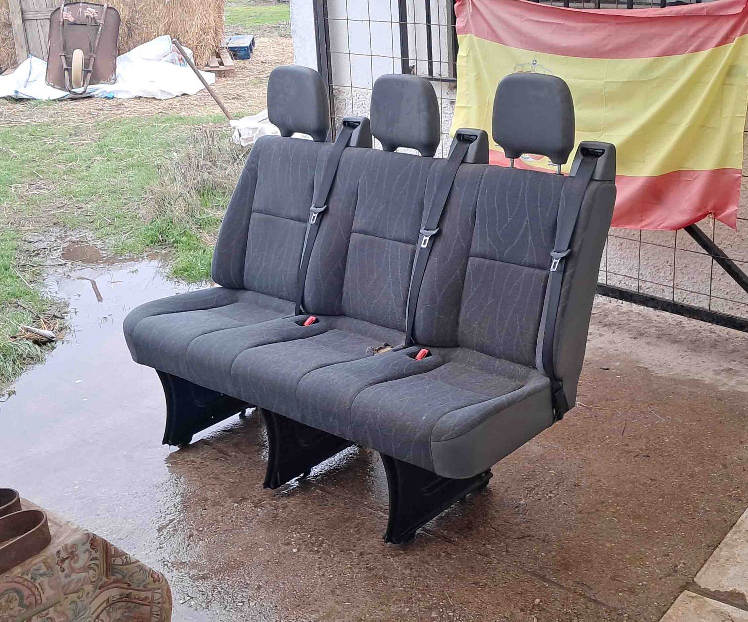 Asientos furgon furgón mercedes sprinter furgoneta mixta pasajero carga caja asiento vehículo turismo camión grua grúa itv