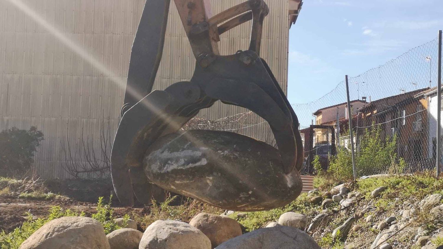 pinzas de excavadora case 988 komatsu liebherr hitachi hyundai jcb john deere martillo cazo limpieza piedra tubería levantar