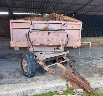 remolque agricola agrícola basculante 2 eje 6500 Kilo freno botella rueda sobrelateral caja cereal aceituna alpaca acarrear