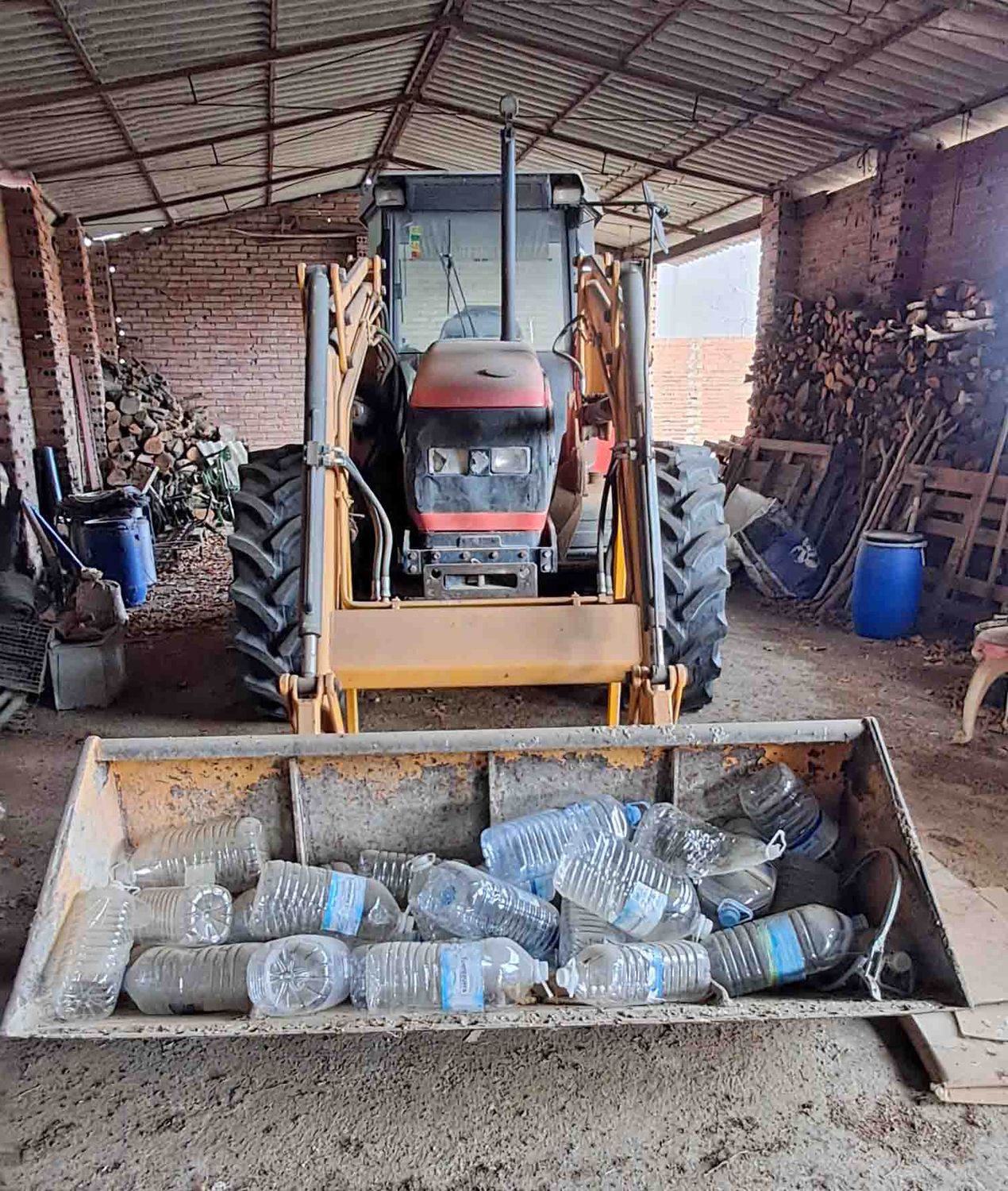 tractor same silver 100.6 pala tenias cazo inversor izquierda aire acondicionado cubierta rueda cabina consumo buen estado