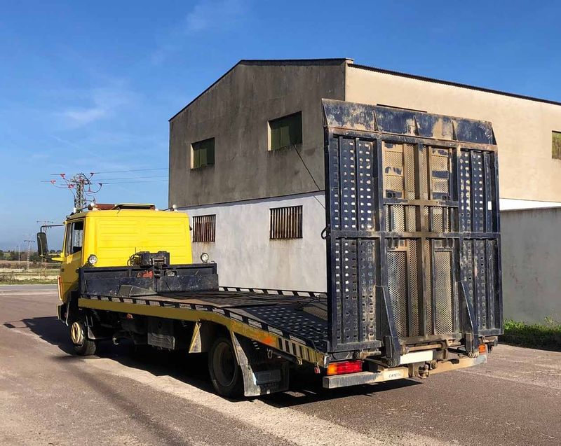 camion grua porta maquinaria mercedes benz asistencia portavehiculos porta vehículos porta coches portacoches cabestrante