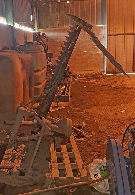 segadora peine barra salvia gribaldi 1,80 metro corte siega empacadora rotativa acondicionadora mallales rodillos alpaca case