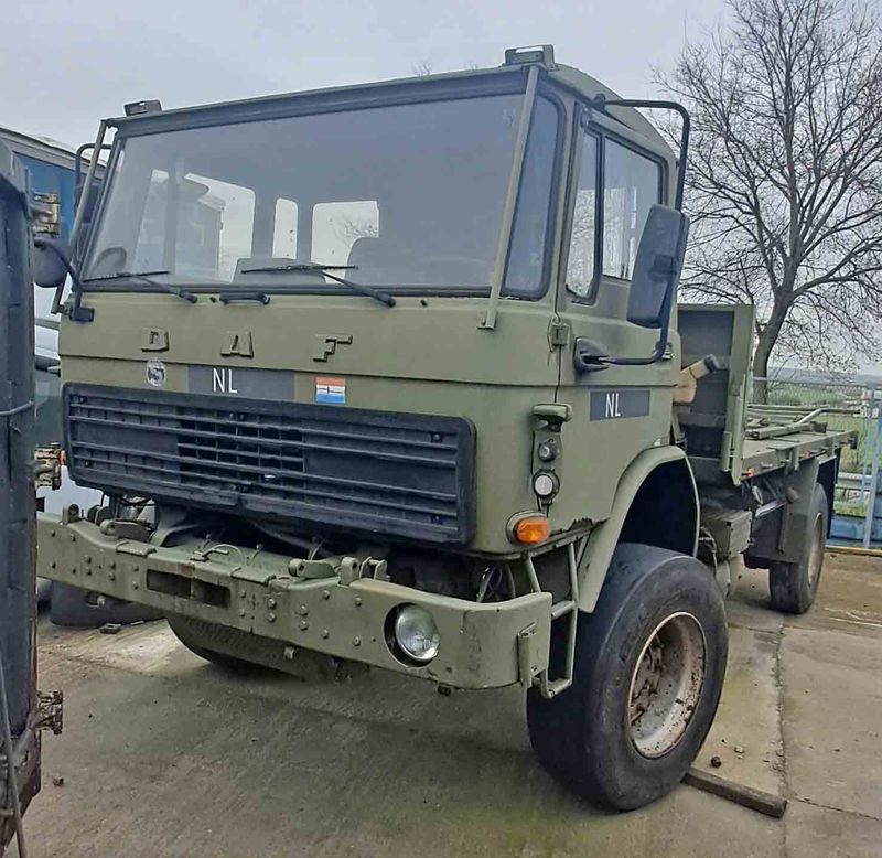 Camión ejército DAF Y-4442 transfer caja cambios zf grupo delantero trasero ballesta motor 4x4 tracción total doble suspensio