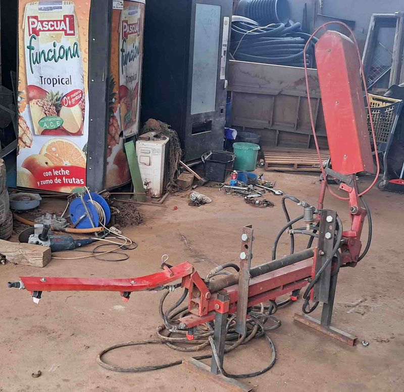 barra frontal telescópica telescopica tratamiento 4,90 metros m hidraúlica hidraulica fitosanitario morro tractor curar deere