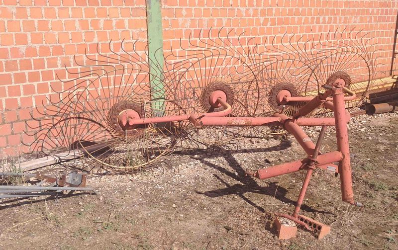 hilerador 4 sol soles forraje vicon tractor heno alfalfa rotor rodamiento pincho pinchos paja empacadora segadora peine deere
