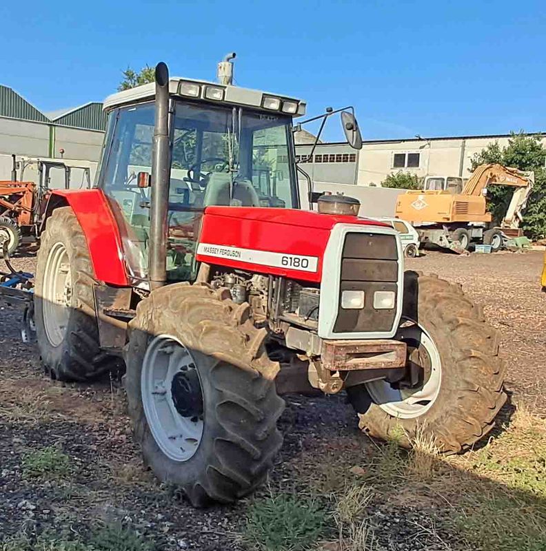 tractor doble traccion tracción massey ferguson 6180 120 cv cambio dynashift semi-powershift arar acarrear remolcar gradear