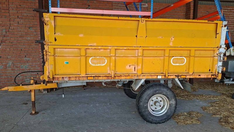 remolque agricola rigual eje kilo freno hidraúlico hidraulico basculante tiro tractor acarrear transportar cereal viña oliva