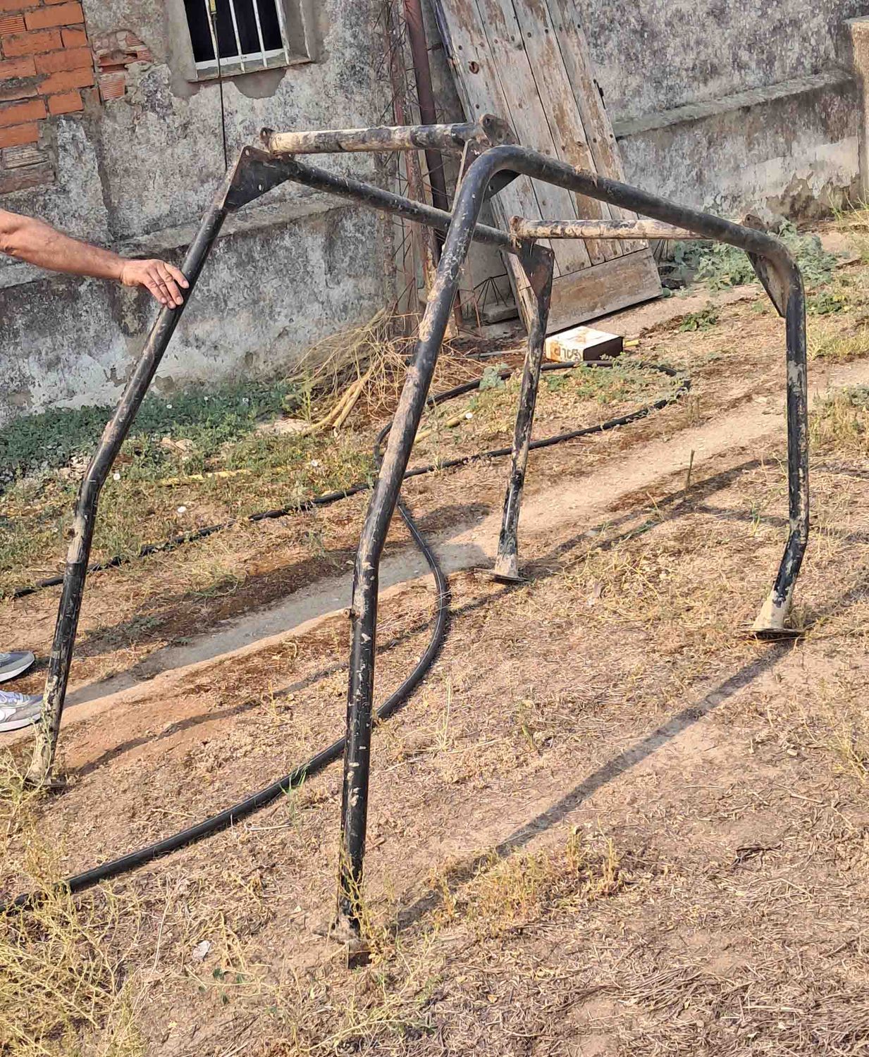 arco seguridad estructura proteccion protección tractor Same Aster 70 chapa homologación homologacion antivuelco