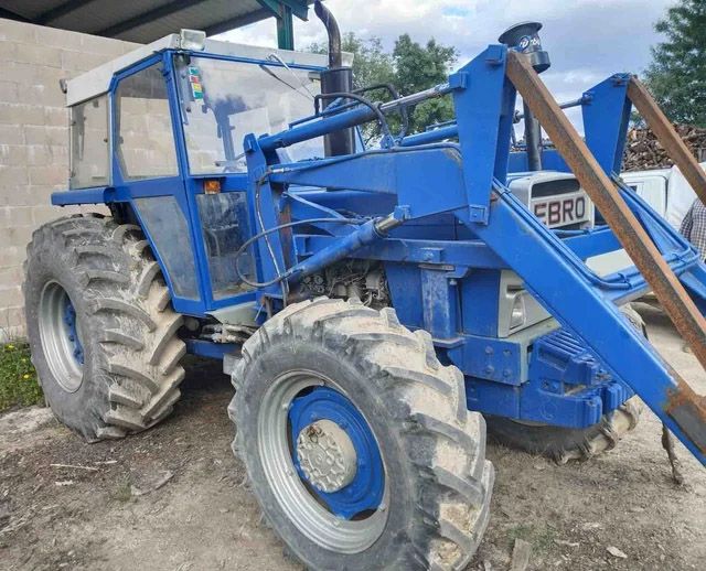 tractor doble tracción traccion ebro 6125 pala perkins arado cultivador remolque arar acarrear remolcar 125 cv terreno tierra
