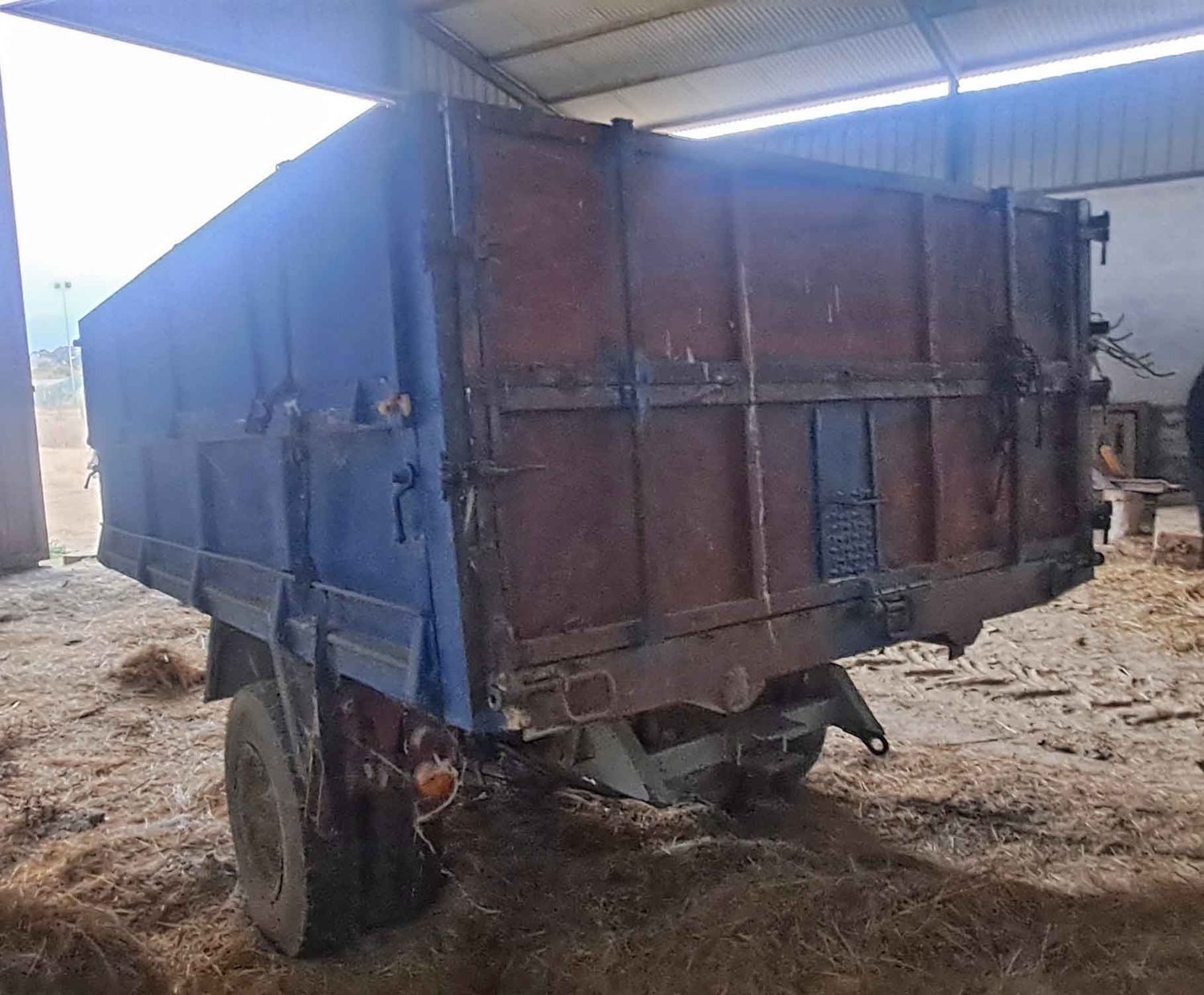 remolque agricola agrícola basculante cardan toma fuerza botella hidráulico hidraulico tractor kilo kg gemelas chasis camion