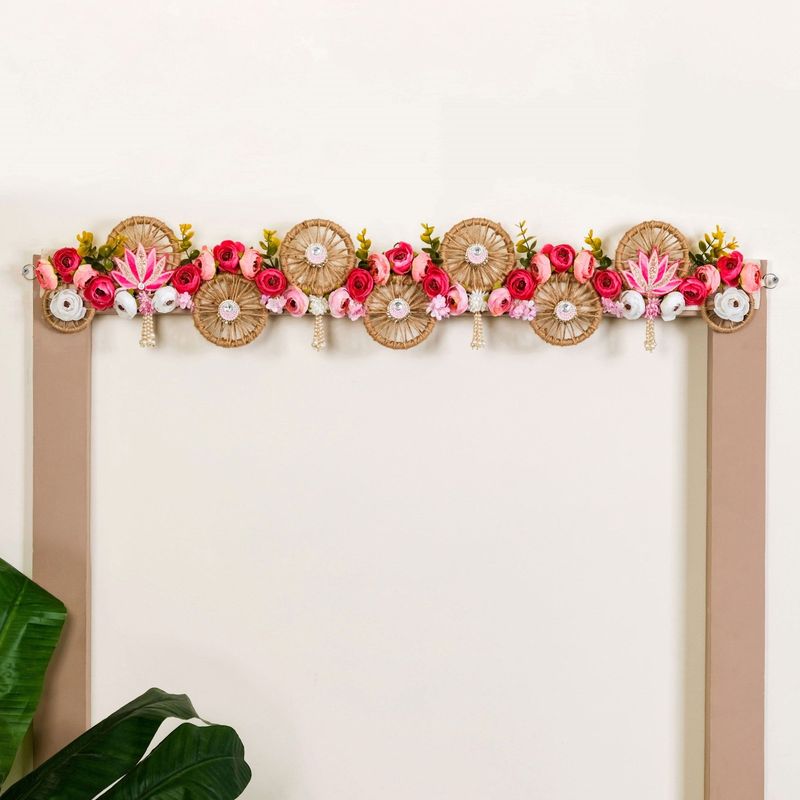 Sustainable Floral Pop Toran For Decoration