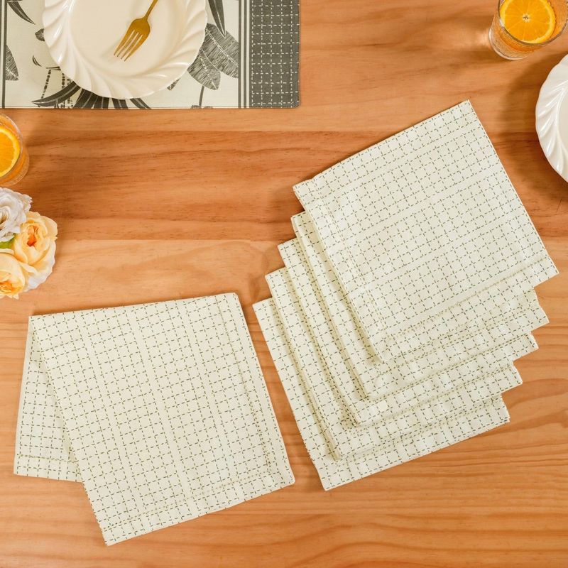 Pure Cotton Table Napkin Set Of 6