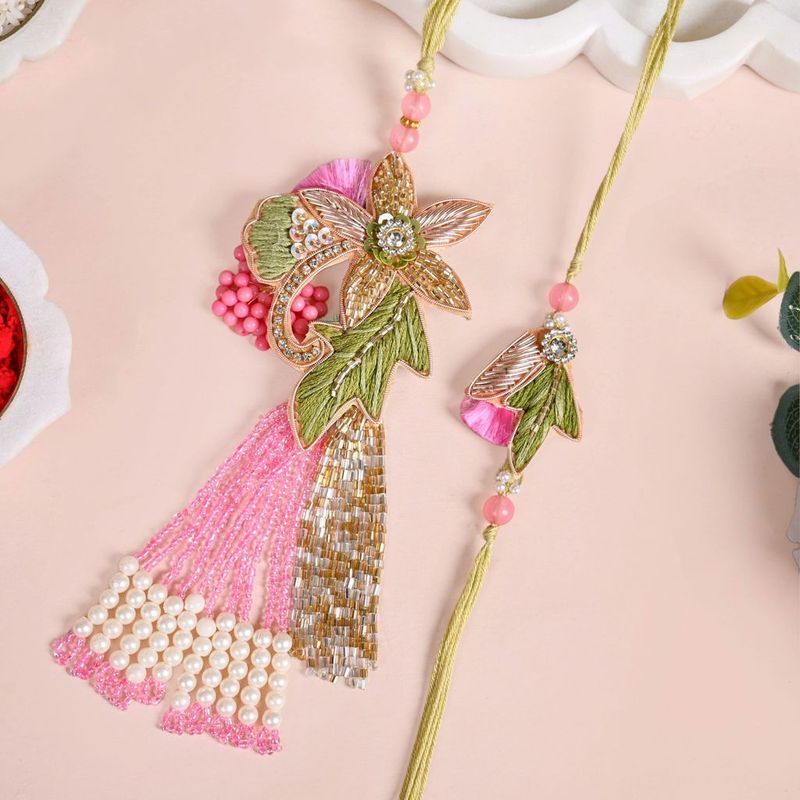 Blossom Bond Rakhi Lumba Gift Set