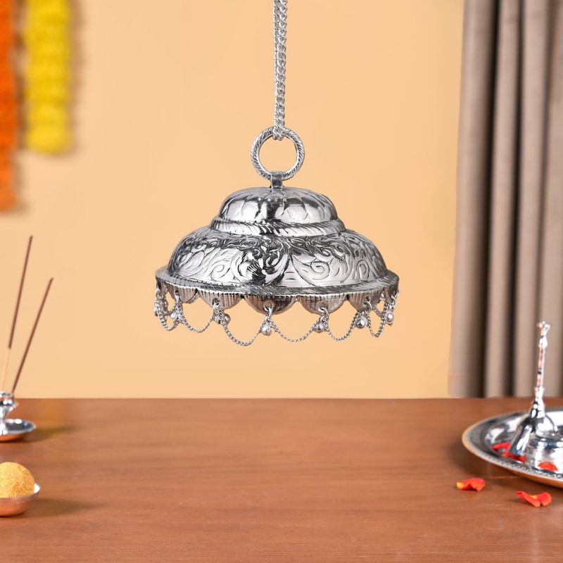 Brass Chattar For Hindu Gods Singhasan Or Mandir 12cm