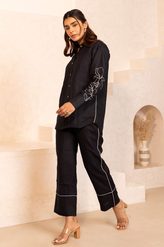 Petra Pants - 100% Hemp Black