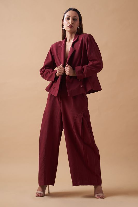 Fire Co-ord Set - Merlot (Set of 2)