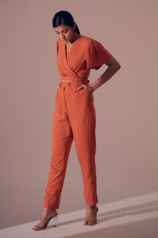 Clio Pants - Sunset Orange
