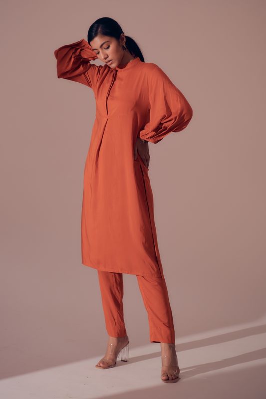 Napa Long shirt - Sunset Orange