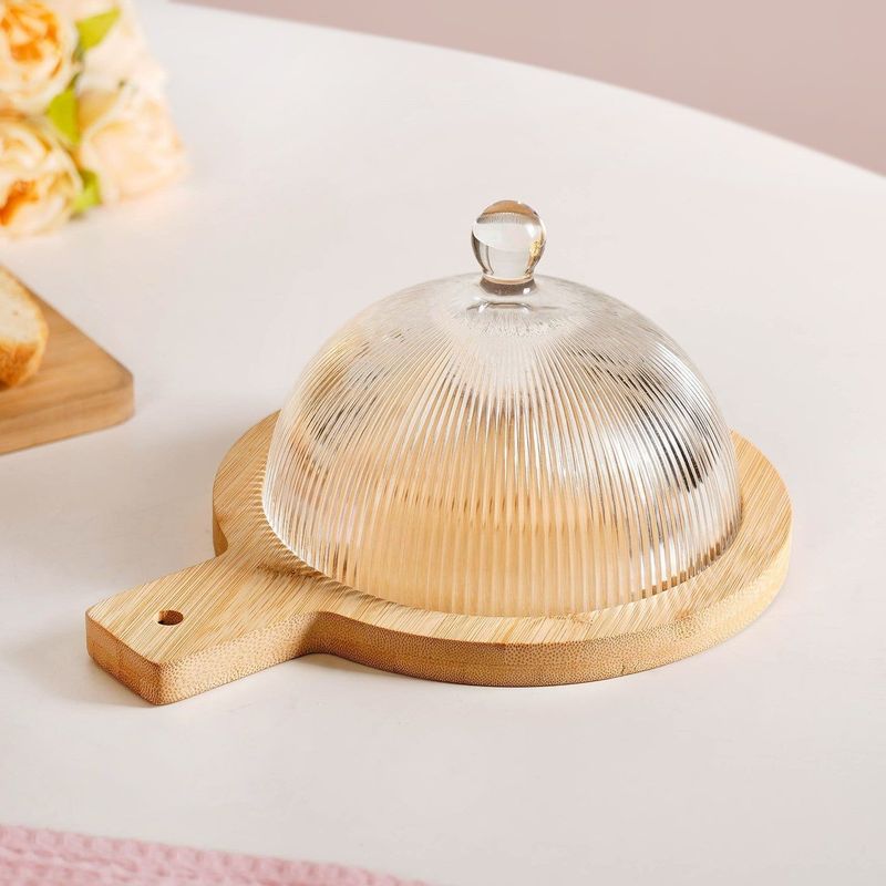 Small Serving Platter With Cloche 16cm