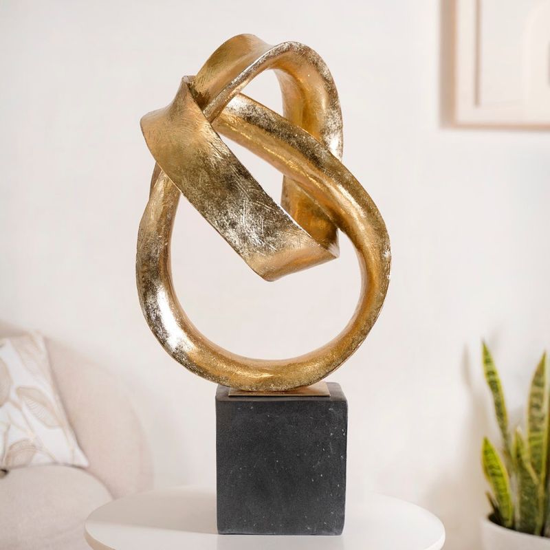 Golden Infinity Loop Art Large
