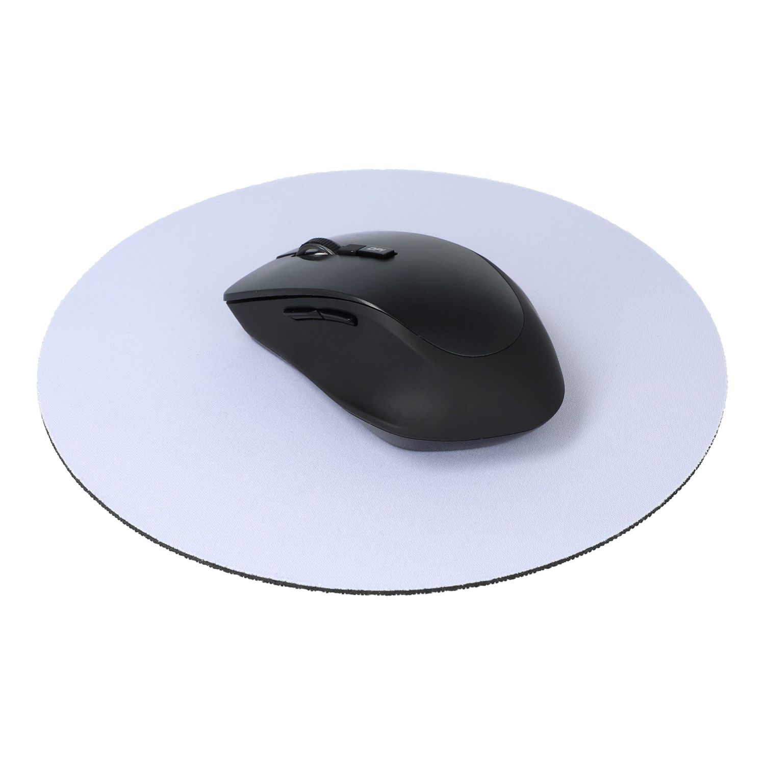 Ronde sublimatie muismat 20 cm, Kleur: Wit