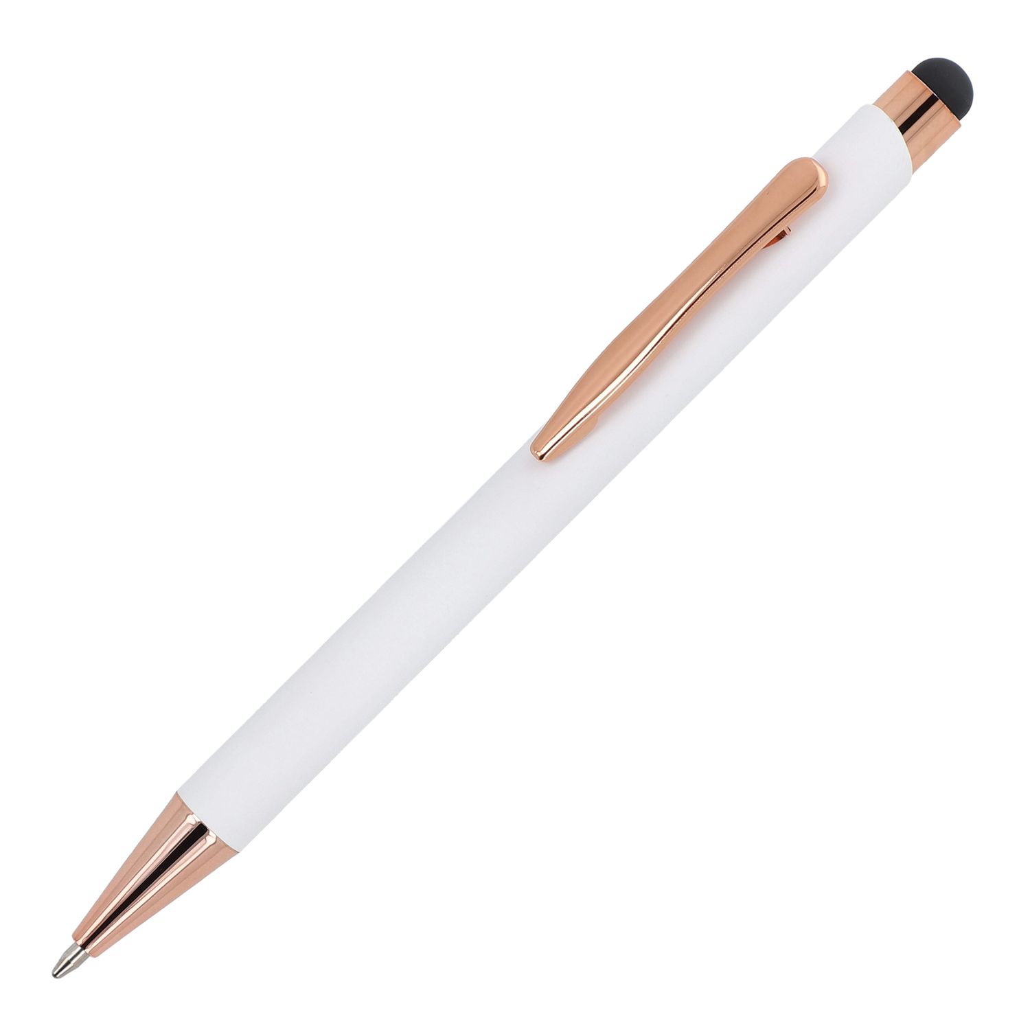 Balpen Prague roségoud R-AL, Kleur: Wit