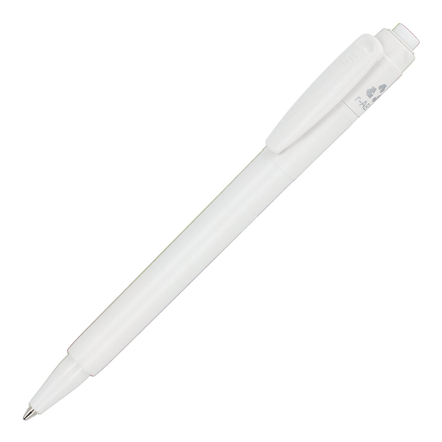 Balpen Baron 03 recycled hardcolour, Kleur: Wit