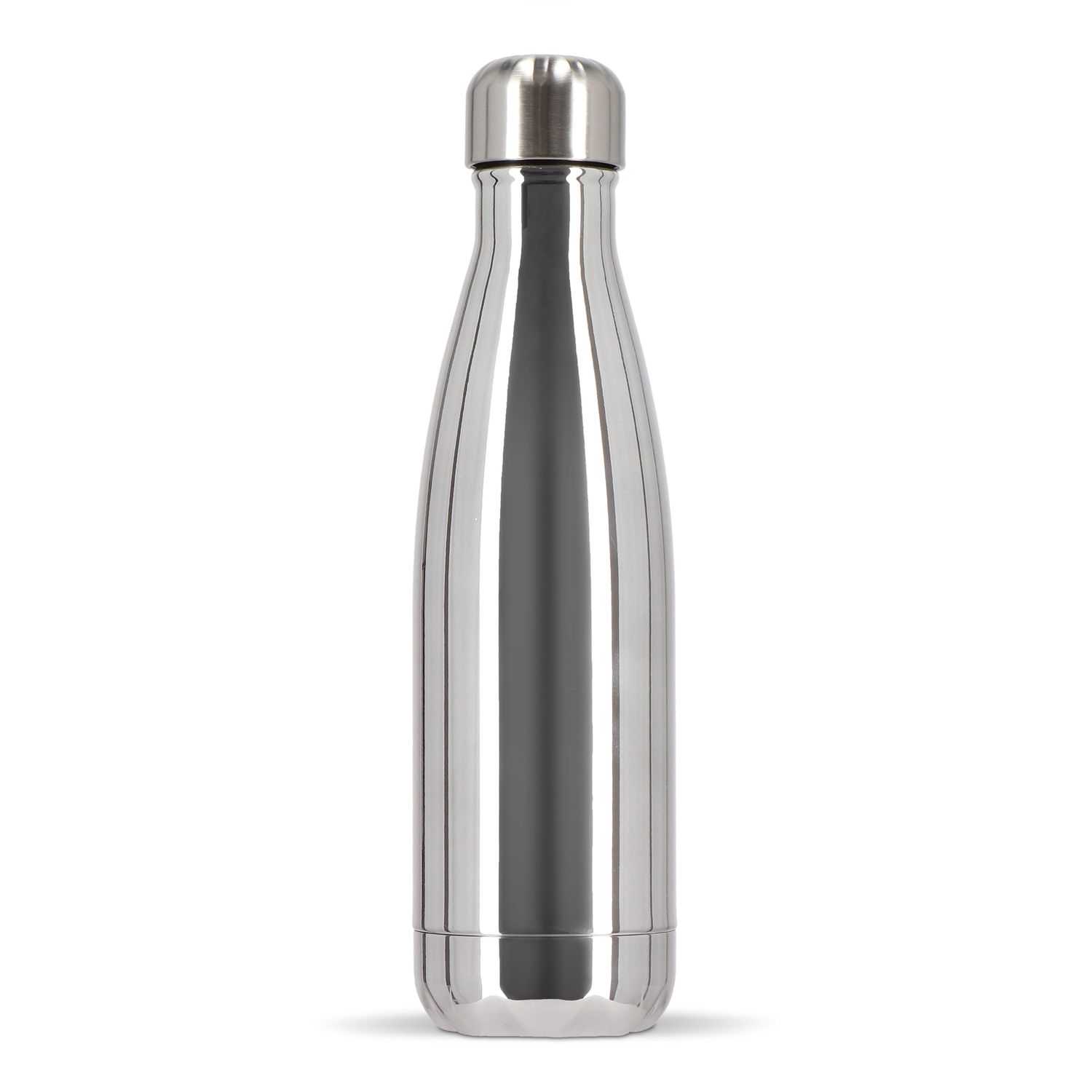 Sagaform Nils stalen fles Chroom 500 ml, Kleur: Chroom