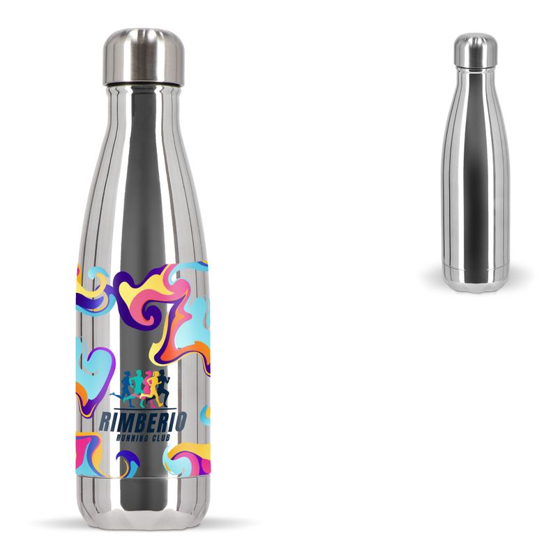 Sagaform Nils stalen fles Chroom 500 ml