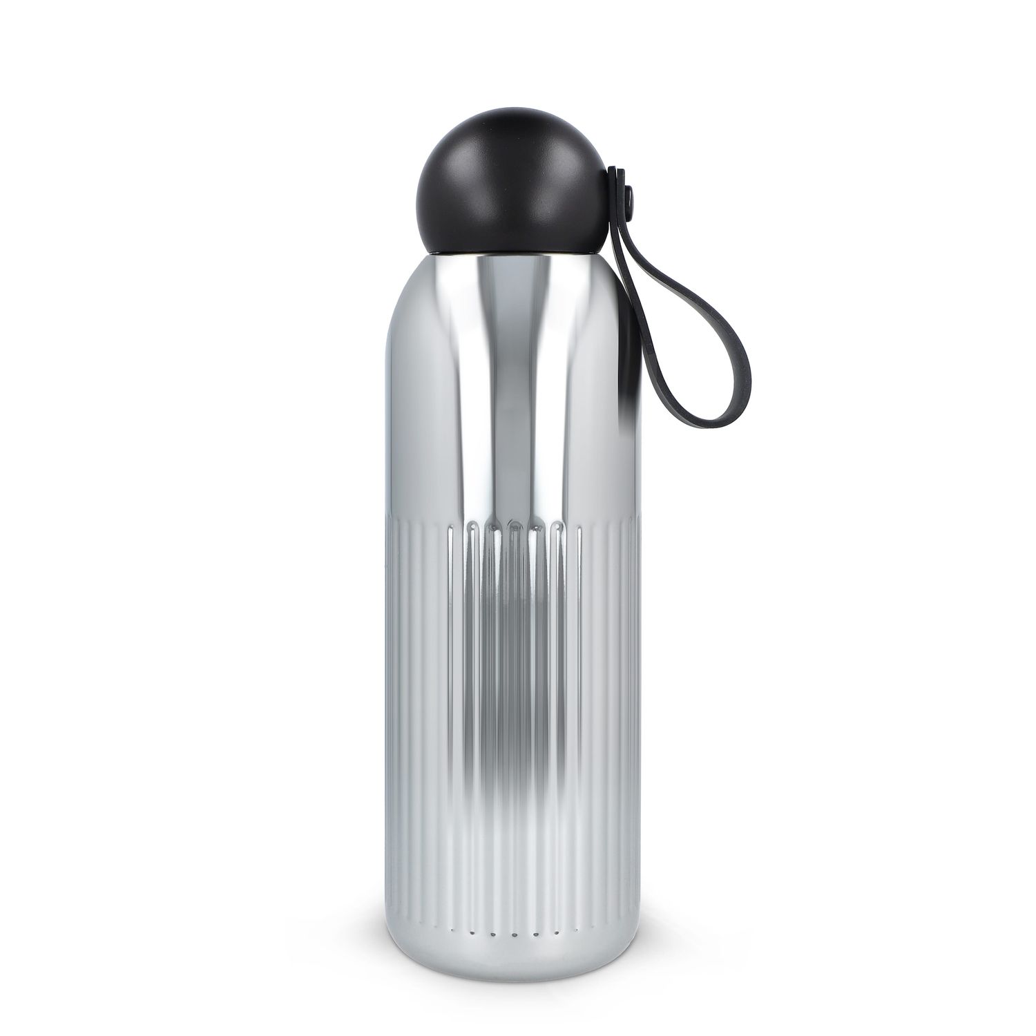 Sagaform Tekla stalen fles chroom  (gerecycled) 500 ml, Kleur: Chroom