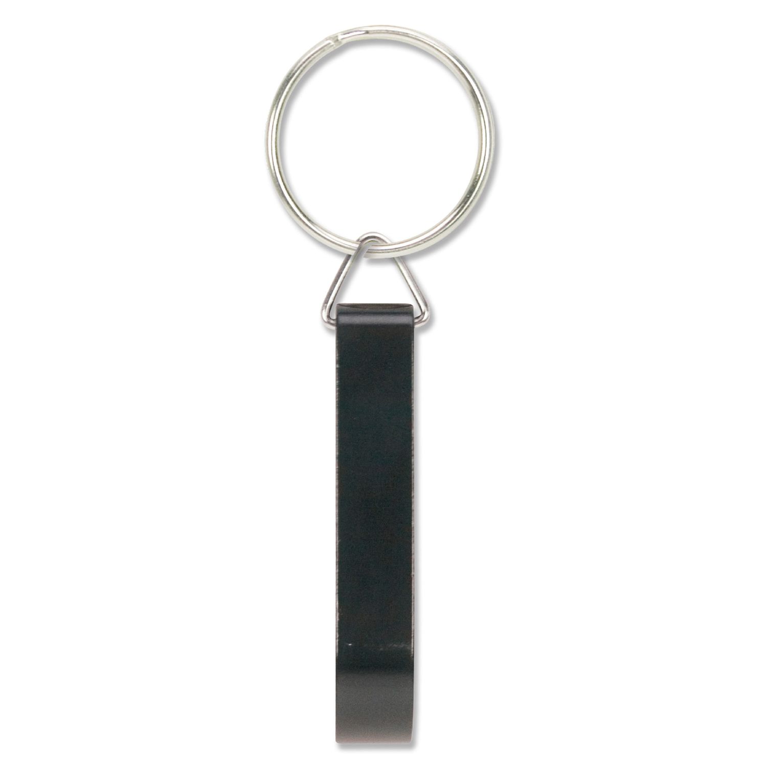 Sleutelhanger flesopener, Kleur: Zwart