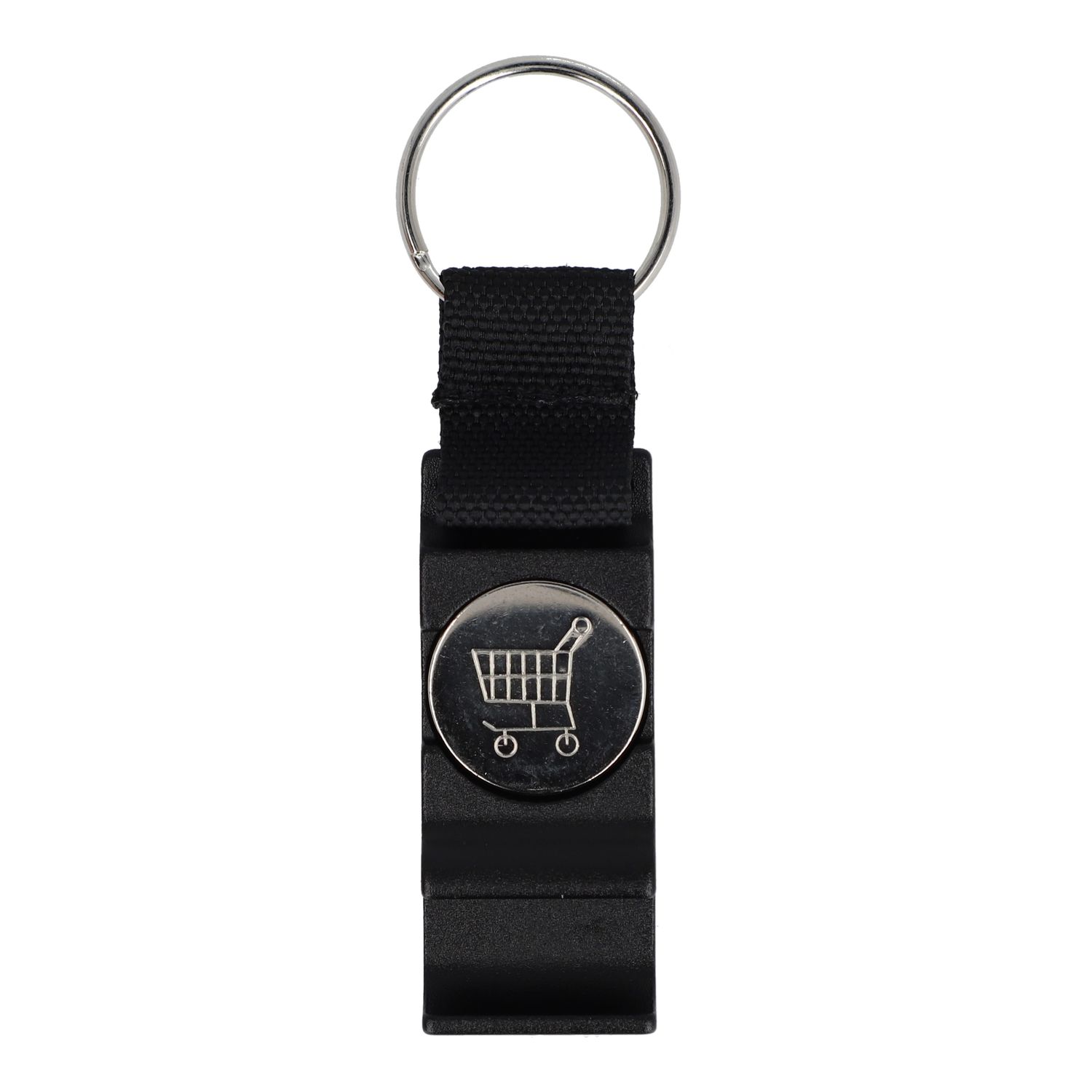 3-in-1 flesopener sleutelhanger, Kleur: Zwart