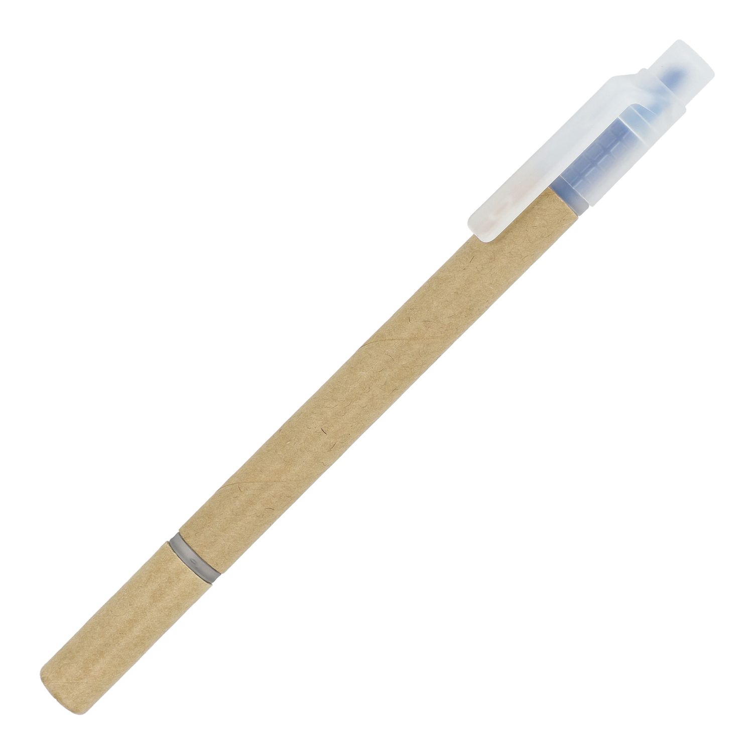 Papieren tekstmarker balpen, Kleur: Blauw