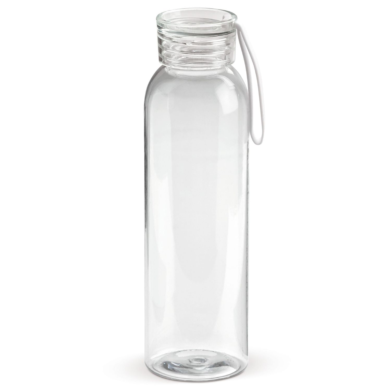 Waterfles Tritan 600ml, Kleur: Transparant / Wit