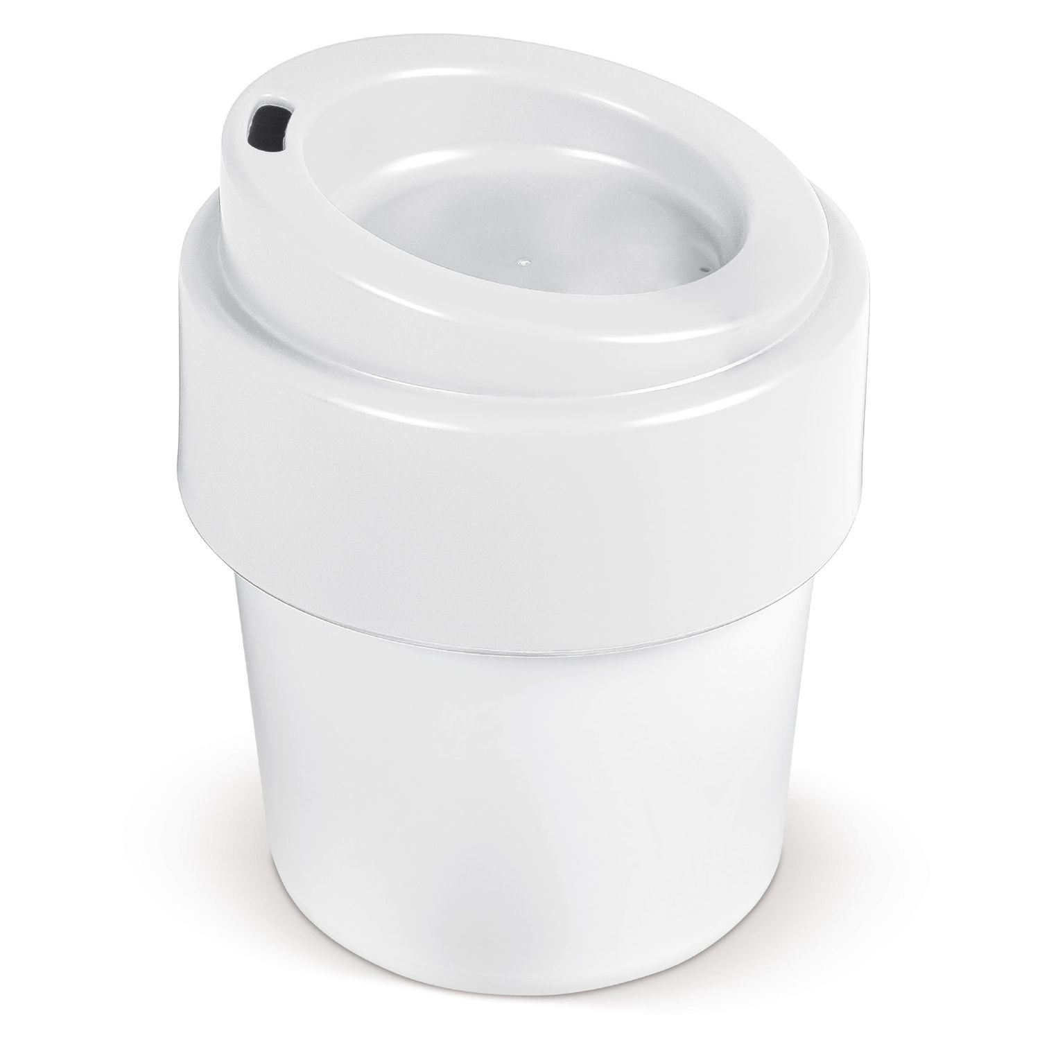 Koffiebeker Hot-but-cool met deksel 240ml, Kleur: Wit / Wit