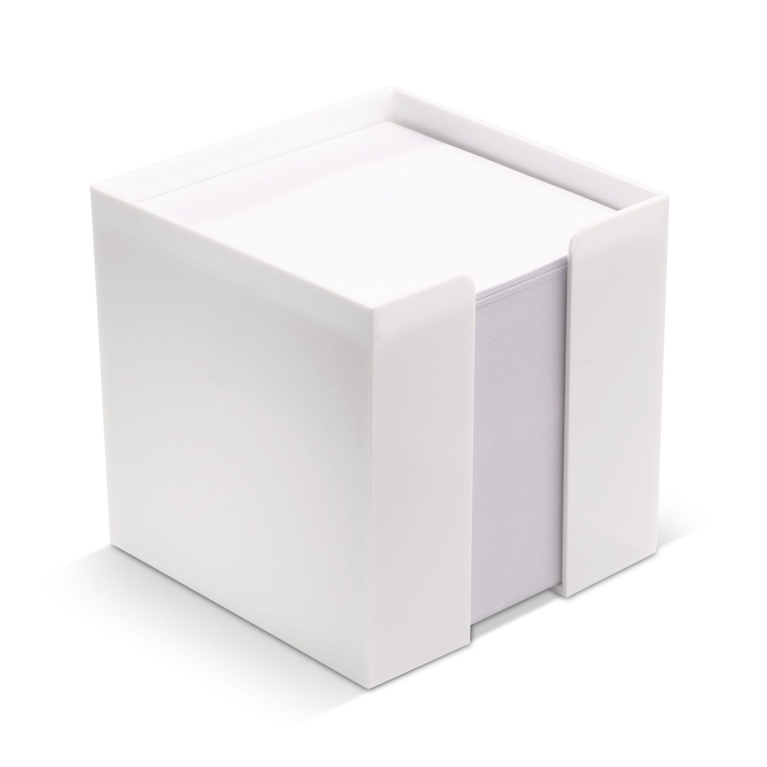 Kubushouder wit papier 10x10x10cm, Kleur: Wit
