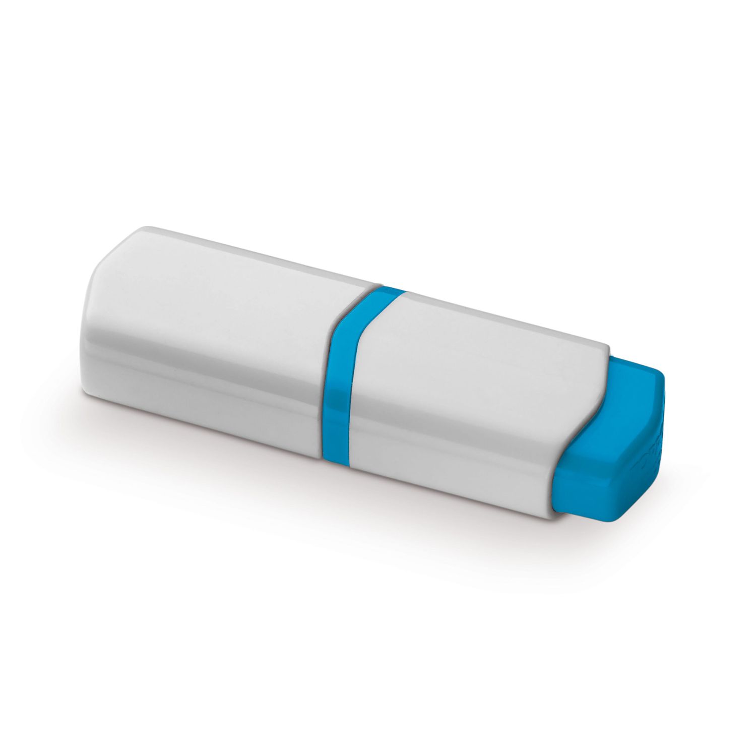 Tekstmarker mini, Kleur: Wit / Blauw