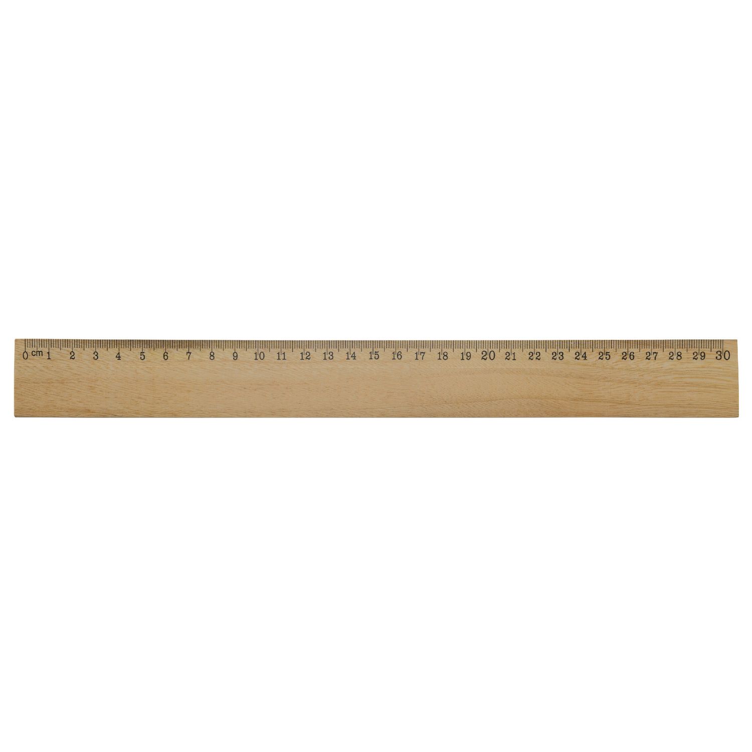Houten liniaal 30cm, Kleur: Hout