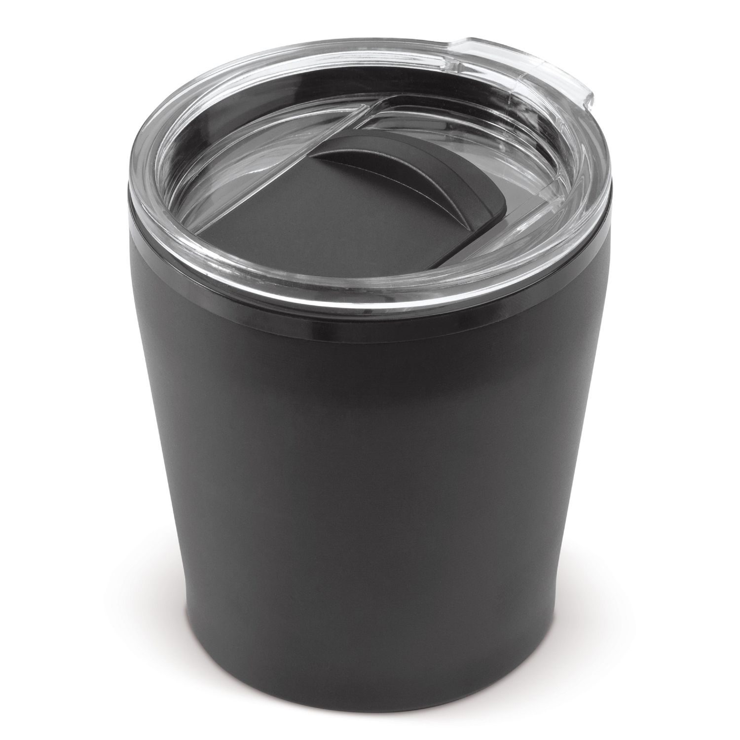 Koffiebeker metallic 180ml, Kleur: Zwart