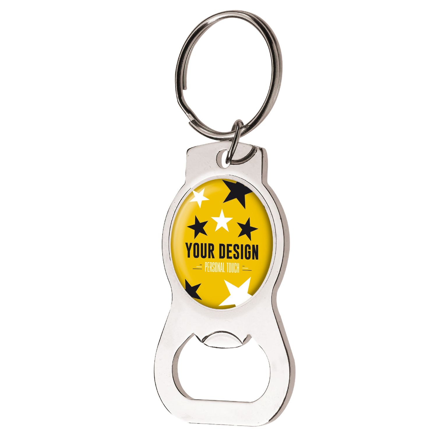 Sleutelhanger doming, Kleur: Metaal