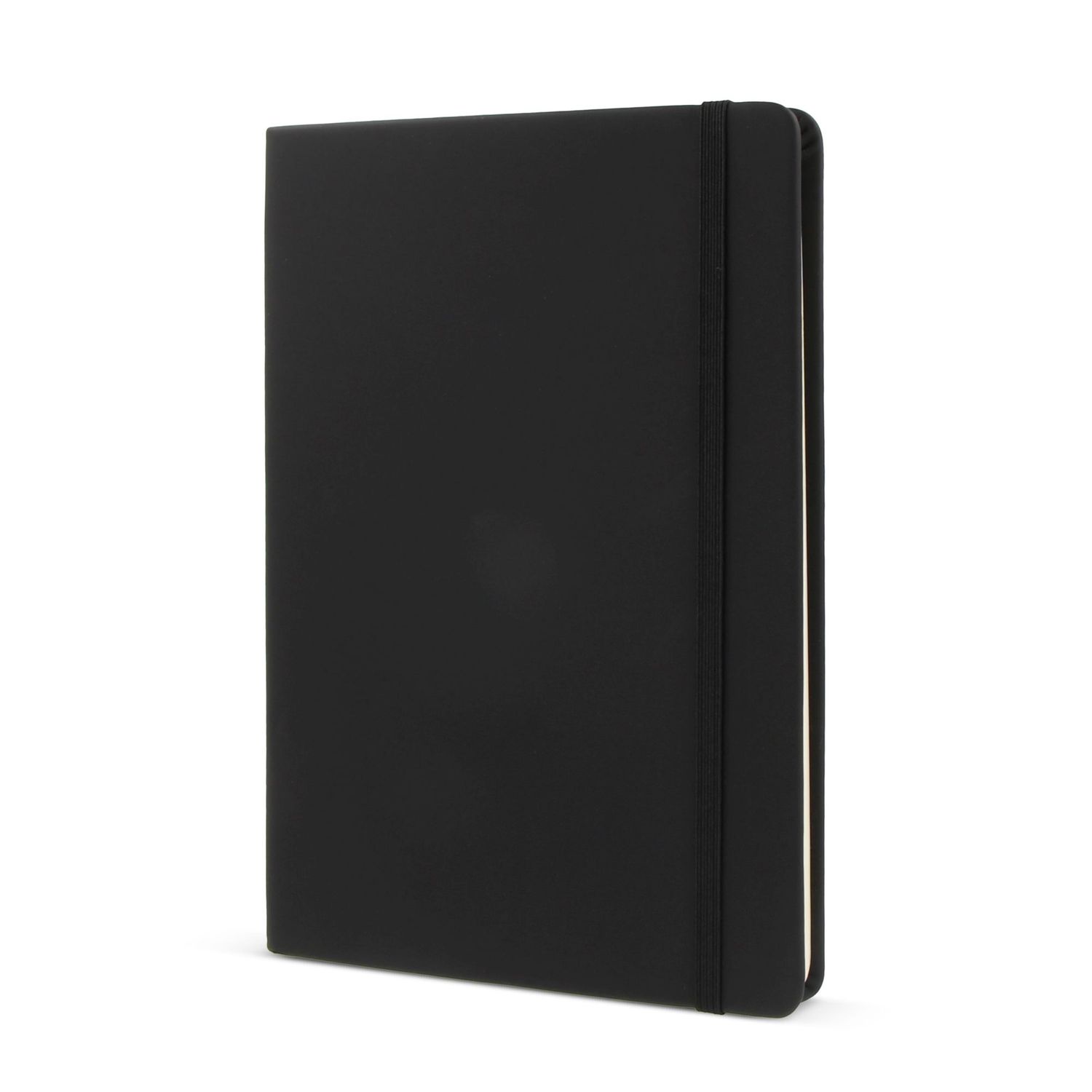 Notitieboek R-PET/PU A5, Kleur: Zwart