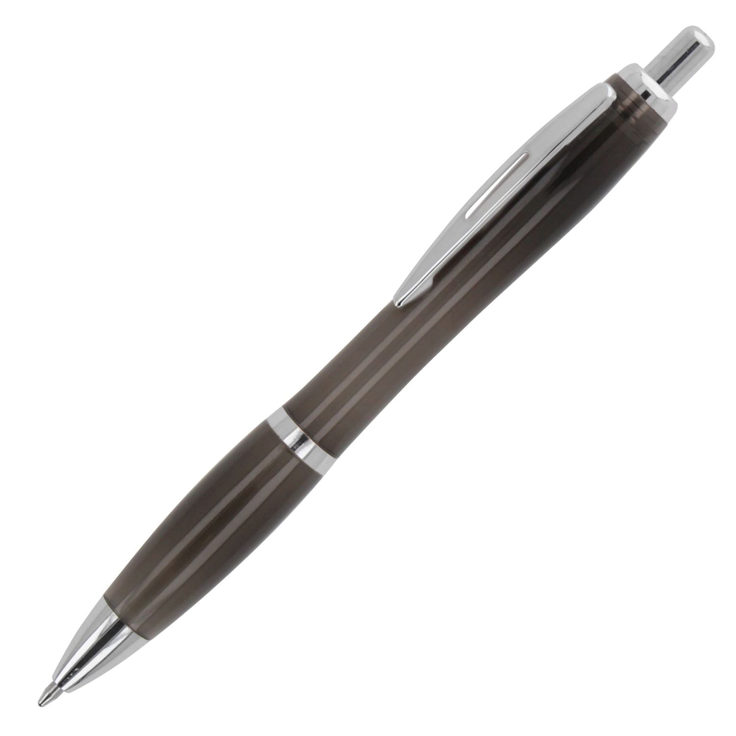 Balpen Hawaii transparant Ocean Bound Plastic, Kleur: Transparant / Zwart