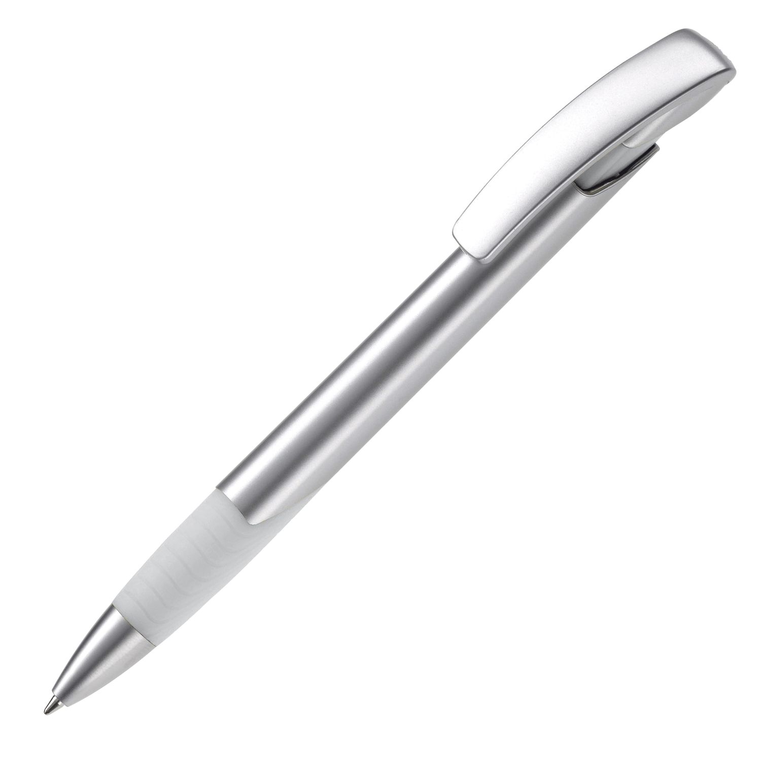 Balpen Zorro zilver hardcolour, Kleur: Zilver / Wit