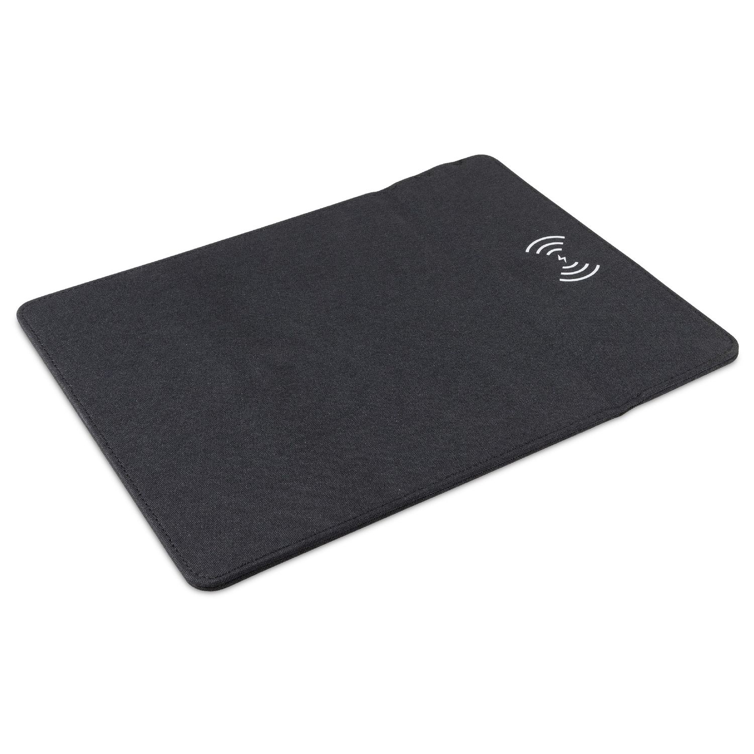 Muismat met draadloos oplaadstation 5W, Kleur: Zwart