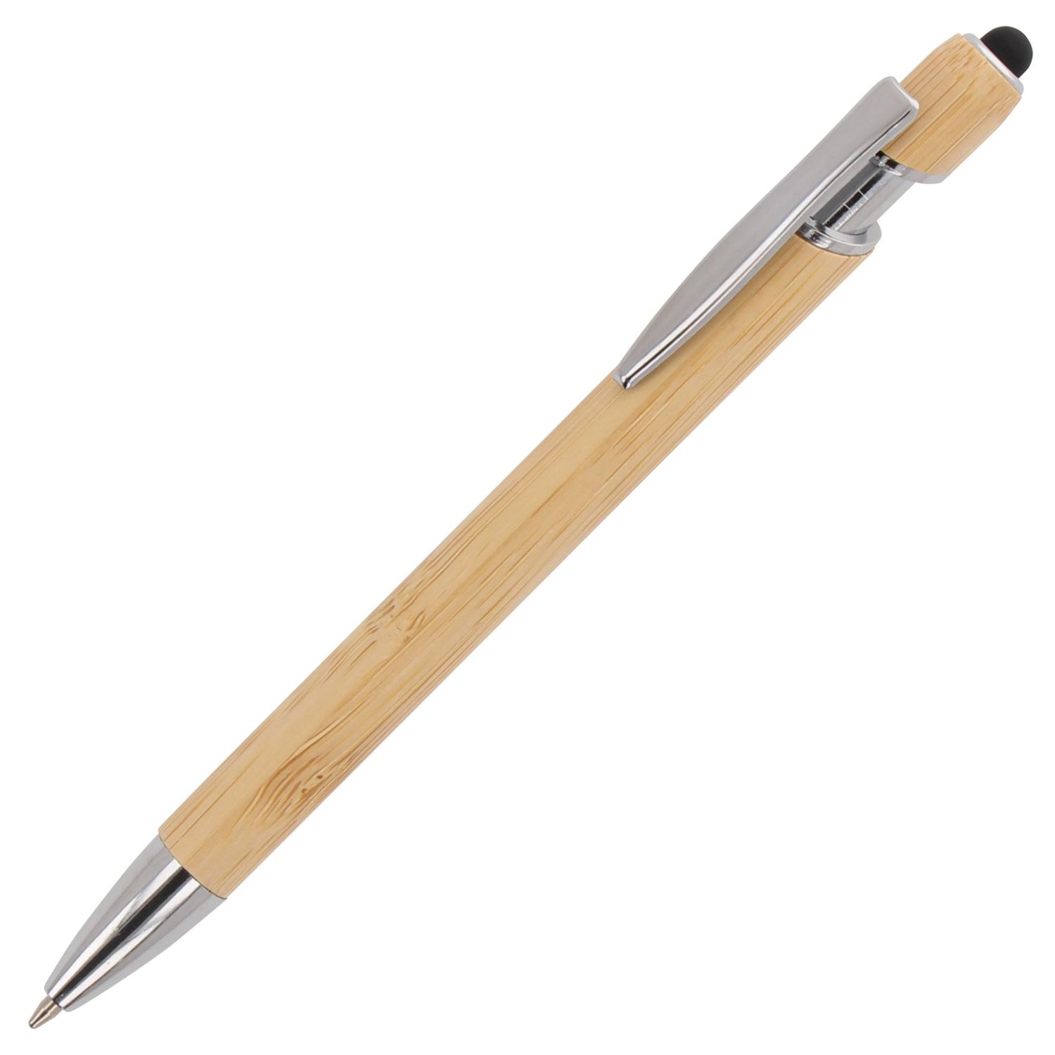 Balpen Parijs Bamboe Stylus, Kleur: Natuur