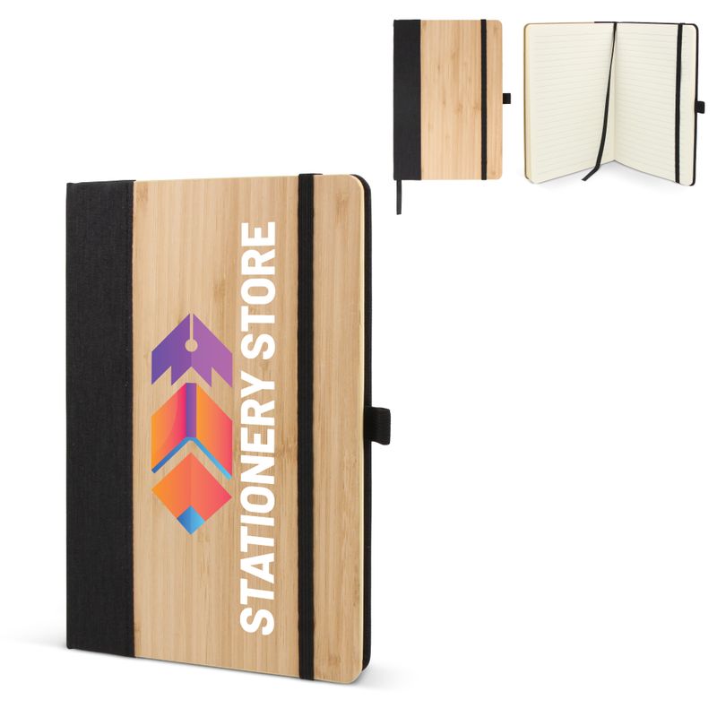 Notitieboek bamboe &amp; R-PET A5