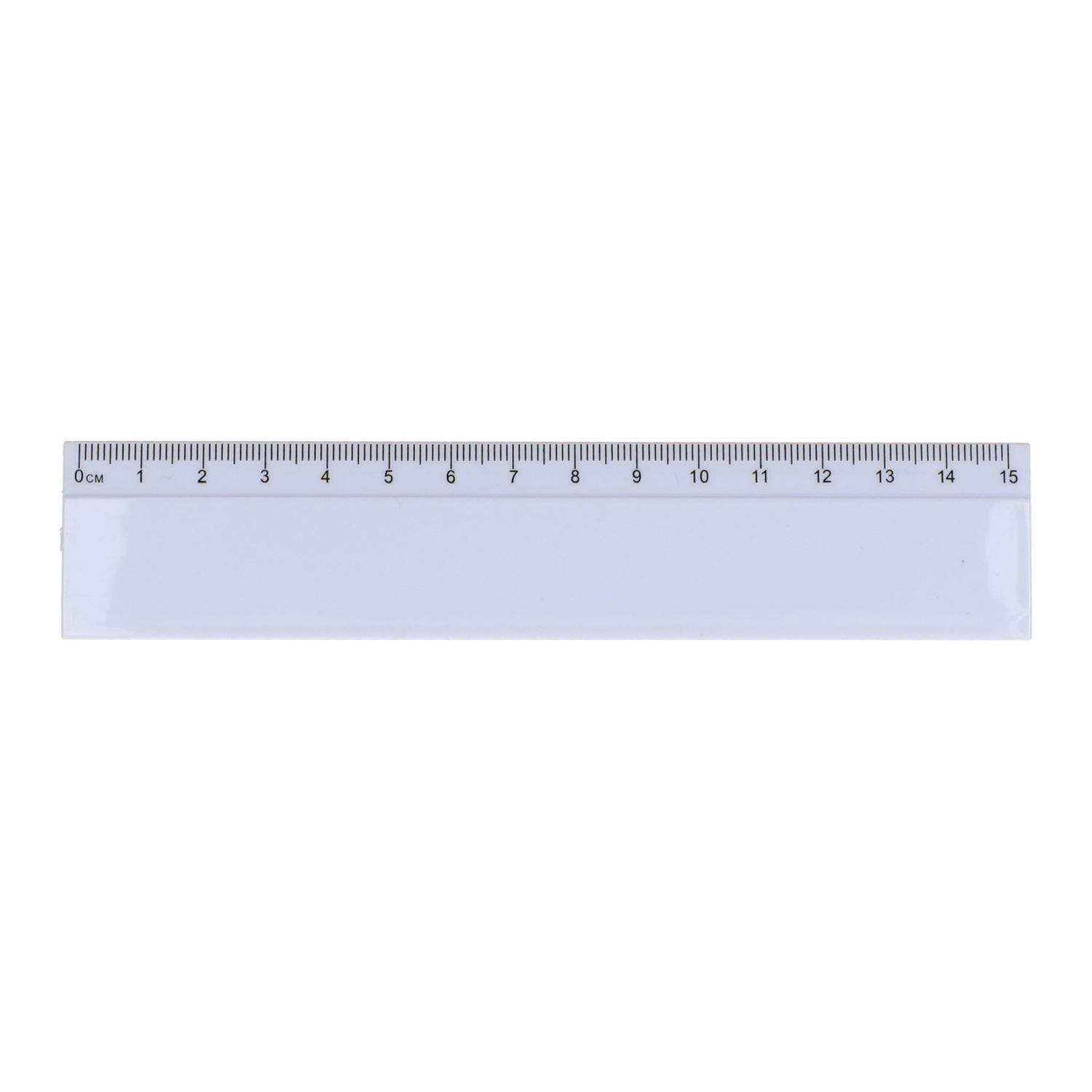 Liniaal 15cm, Kleur: Wit