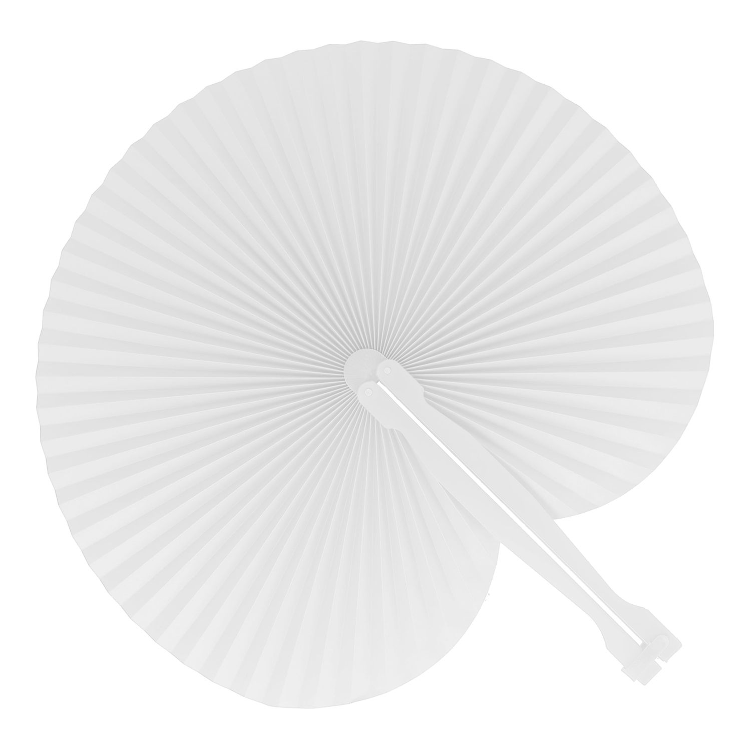Mini opvouwbare handwaaier, Kleur: Wit
