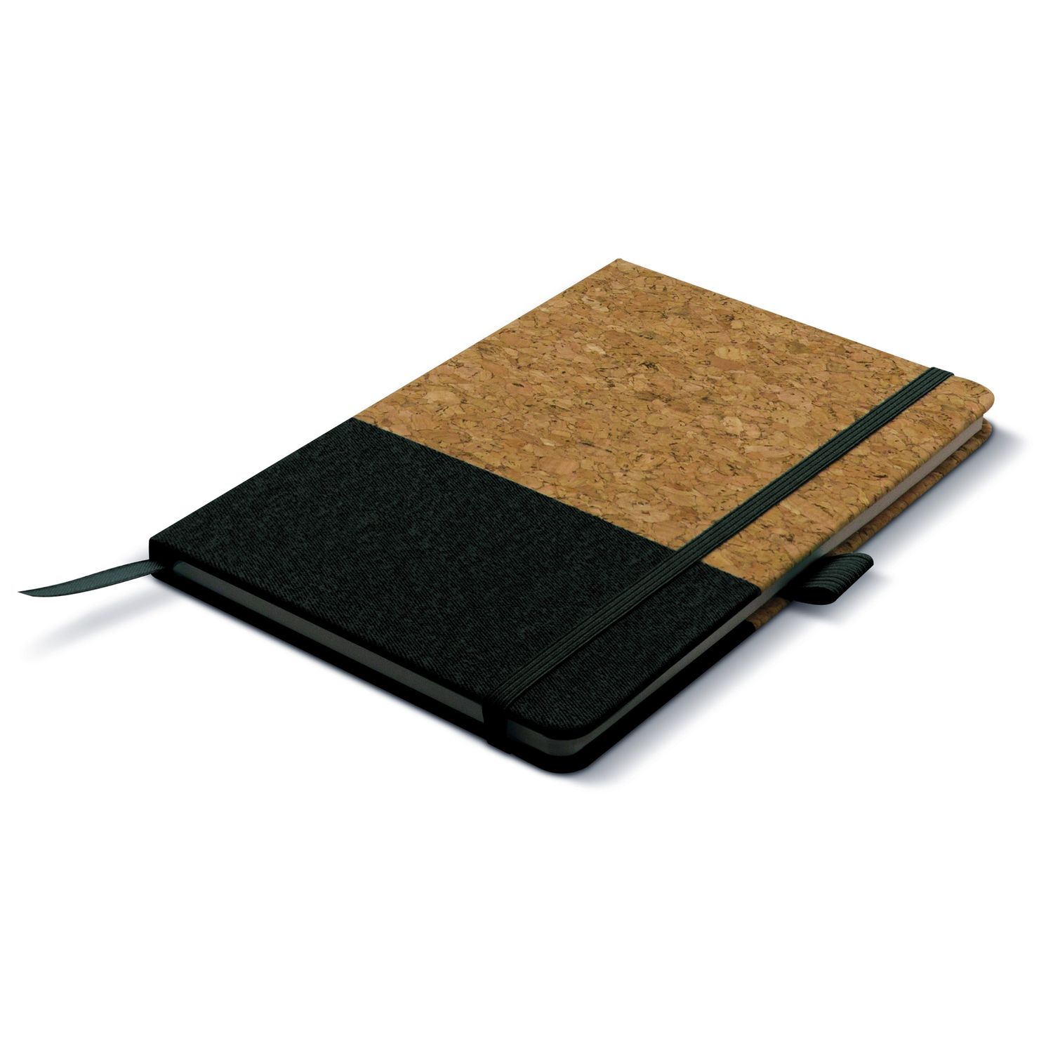 Kurk notitieboek A5, Kleur: Zwart
