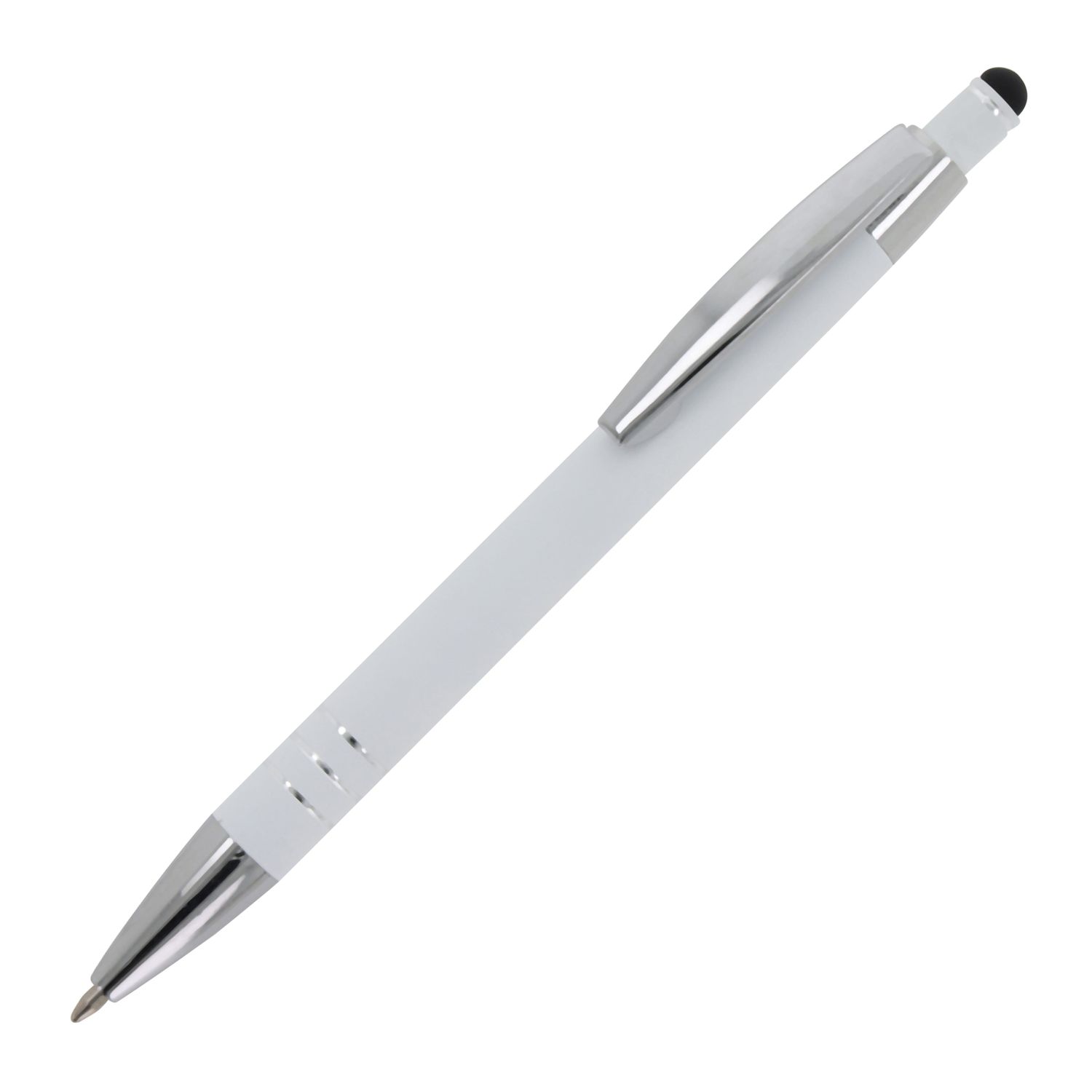 Balpen Athene Metaal soft touch, Kleur: Wit